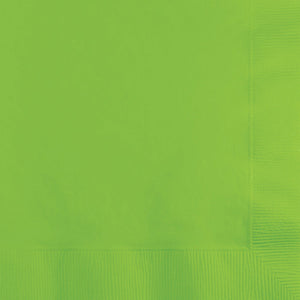 Bulk Pack of 60 Fresh Lime Green Beverage Napkins