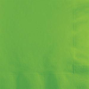 Bulk Pack of 100 Fresh Lime Beverage Napkin 2Ply