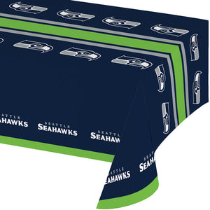 Bulk Pack of 2 Seattle Seahawks Plastic Table Cover, 54" X 102"