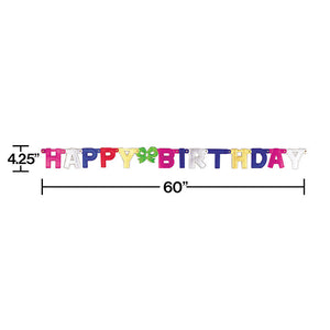 Bulk Pack of 3 Happy Birthday Party Banner