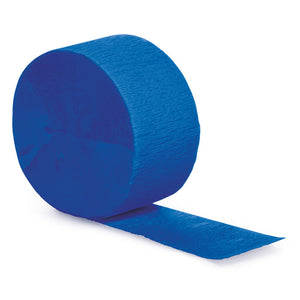 Bulk Pack of 5 Cobalt Crepe Streamers 81 ft