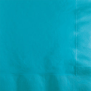 Bulk Pack of 100 Bermuda Blue Beverage Napkin 2Ply