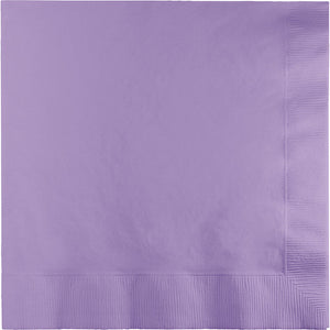 Bulk Pack of 150 Luscious Lavender Beverage Napkin, 3 Ply