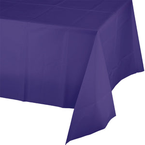 Bulk Pack of 2 Purple Tablecover Plastic 54" X 108"