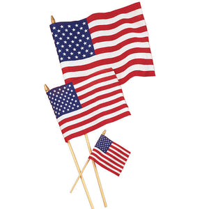 Bulk Pack of 2 Cloth Usa Flag 12" X 18"