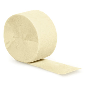 Bulk Pack of 5 Ivory Crepe Streamers 81 ft