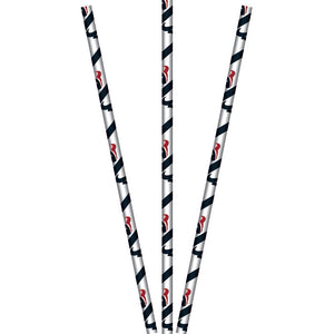 Bulk Pack of 48 Houston Texans Paper Straws