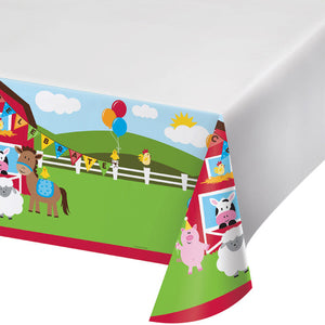 Bulk Pack of 2 Farmhouse Fun Tablecover Plastic 54" X 108"