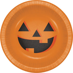 Bulk Pack of 16 Halloween Pumpkin 20 Oz Paper Bowl