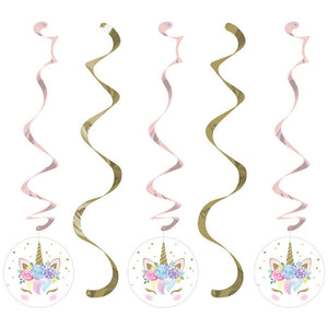 Bulk Pack of 10 Unicorn Baby Shower Dizzy Danglers