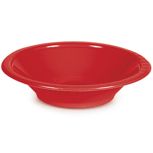 Bulk Pack of 40 Classic Red 12 Oz Plastic Bowls