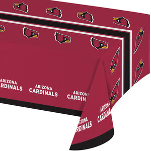 Bulk Pack of 2 Arizona Cardinals Plastic Table Cover, 54" X 102"