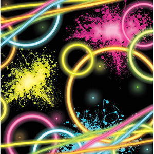 Bulk Pack of 48 Glow Party Beverage Napkins