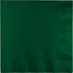 Bulk Pack of 100 Hunter Green Luncheon Napkin 2Ply