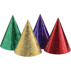 Bulk Pack of 16 Prismatic Party Hats