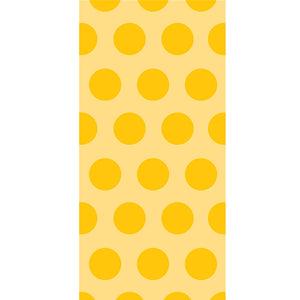 Bulk Pack of 40 School Bus Yellow Polka Dot Favor Bags