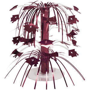 Bulk Pack of 2 Burgundy Graduation Mortarboard Centerpiece