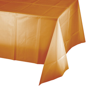 Bulk Pack of 2 Pumpkin Spice Tablecover Plastic 54" X 108"