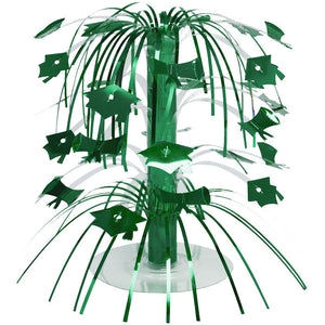 Bulk Pack of 2 Green Graduation Mortarboard Centerpiece