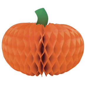 Bulk Pack of 3 Thanksgiving Honeycomb Pumpkin Centerpiece