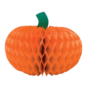 Bulk Pack of 2 Halloween Honeycomb Pumpkin Centerpiece