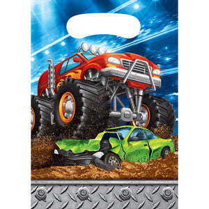 Bulk Pack of 16 Monster Truck Rally Favor Bags