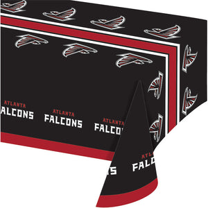 Bulk Pack of 2 Atlanta Falcons Plastic Table Cover, 54" X 102"