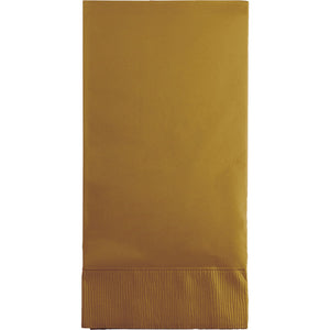 Bulk Pack of 32 Glittering Gold Guest Towel, 3 Ply