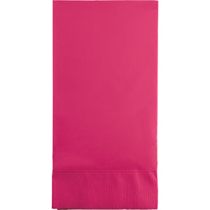 Bulk Pack of 32 Hot Magenta Guest Towel, 3 Ply