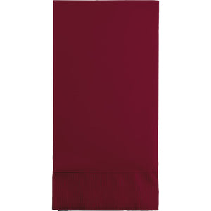 Bulk Pack of 32 Burgundy Guest Towel, 3 Ply