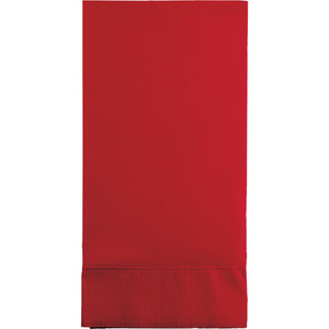 Bulk Pack of 32 Classic Red Guest Towel, 3 Ply