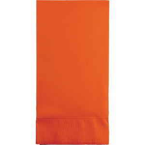 Bulk Pack of 32 Sunkissed Orange Guest Towel, 3 Ply