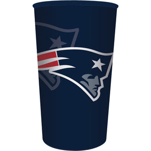 Bulk Pack of 3 New England Patriots 22 Oz Plastic Cup