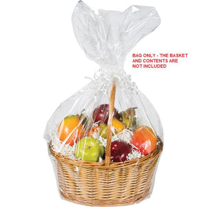 Bulk Pack of 3 Large Clear Basket Bag -Basket Not Included