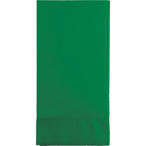 Bulk Pack of 32 Emerald Green Guest Towel, 3 Ply