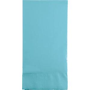 Bulk Pack of 32 Pastel Blue Guest Towel, 3 Ply