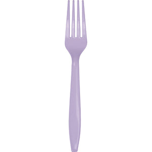 Bulk Pack of 48 Luscious Lavender Purple Plastic Forks