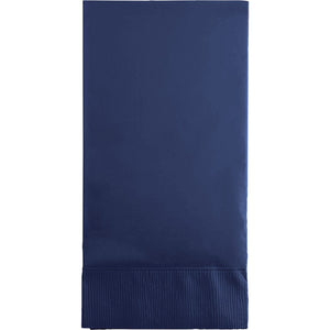 Bulk Pack of 32 Navy Guest Towel, 3 Ply