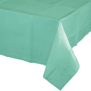 Bulk Pack of 2 Fresh Mint Tablecover 54"X 108" Polylined Tissue