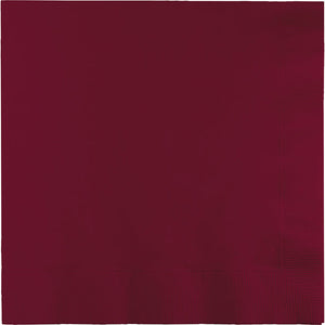 Bulk Pack of 100 Burgundy Luncheon Napkin 3Ply