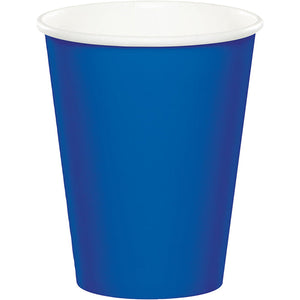 Bulk Pack of 24 Cobalt Hot/Cold Paper Cups 9 Oz