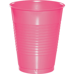 Bulk Pack of 40 Candy Pink 16 Oz Plastic Cups