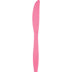 Bulk Pack of 48 Candy Pink Plastic Knives