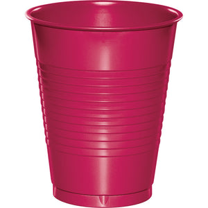 Bulk Pack of 40 Hot Magenta Pink 16 Oz Plastic Cups