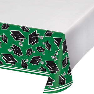 Bulk Pack of 2 Green Graduation Table Cover