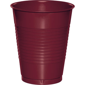 Bulk Pack of 40 Burgundy Red 16 Oz Plastic Cups