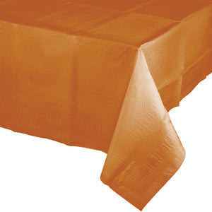 Bulk Pack of 2 Pumpkin Spice Tablecover 54"X 108" Polylined Tissue