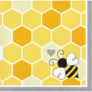 Bulk Pack of 48 Bumblebee Baby Beverage Napkins