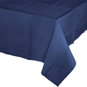 Bulk Pack of 2 Navy Tablecover 54"X 108" Polylined Tissue