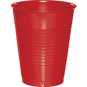 Bulk Pack of 40 Classic Red 16 Oz Plastic Cups